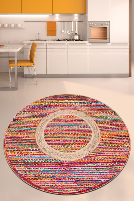 Conceptum Alfombra Multicolor de 100 cm con Impresión Digital Conceptum Alfombra Multicolor de 100 cm con Impresión Digital